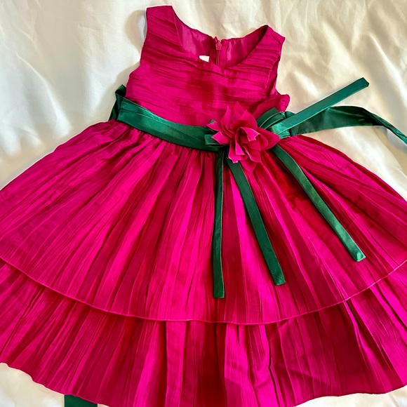 Bonnie Jean Other - Toddler girls Magenta and green Bonnie Jean dress